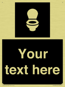 Custom information: black panel wc toilet